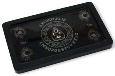 Spencer's Black Ouija Board Wooden Tray