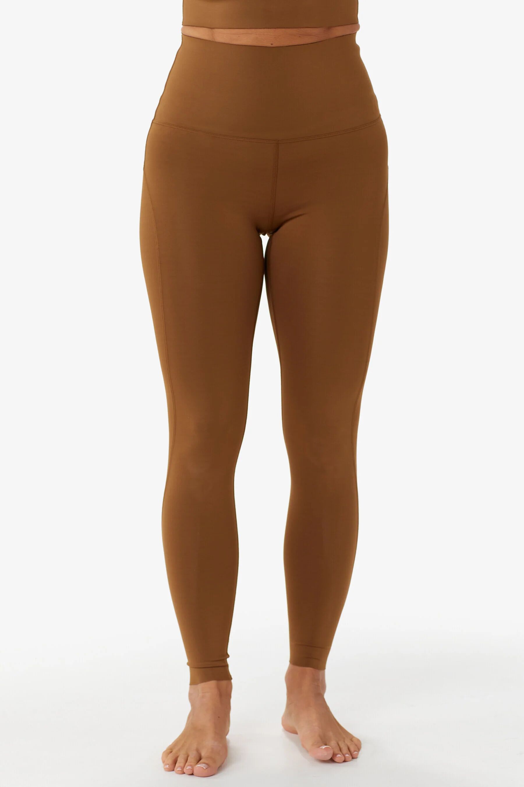 Lole Mile End High-Waisted Ankle Leggings  - female - Pecan - Size: Large