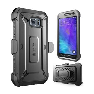 Supcase Galaxy S6 Active Unicorn Beetle Pro Full Body Rugged Holster Case with Screen Protector-Black