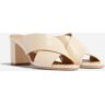 Nisolo Carina Cross Strap Mule Bone - Women's