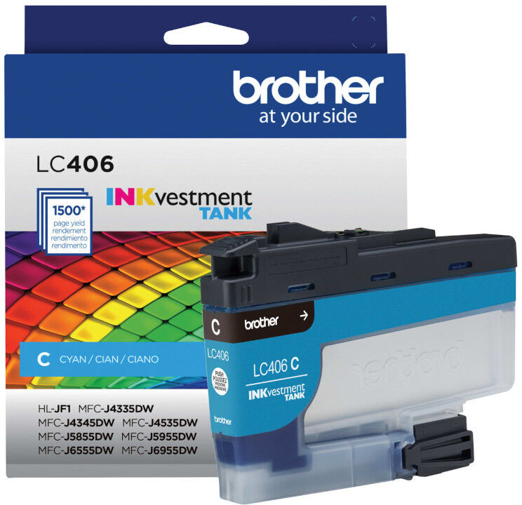 Brother LC406 Ink - Cyan