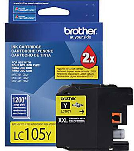 Brother LC105 Ink - Extra HY Yellow