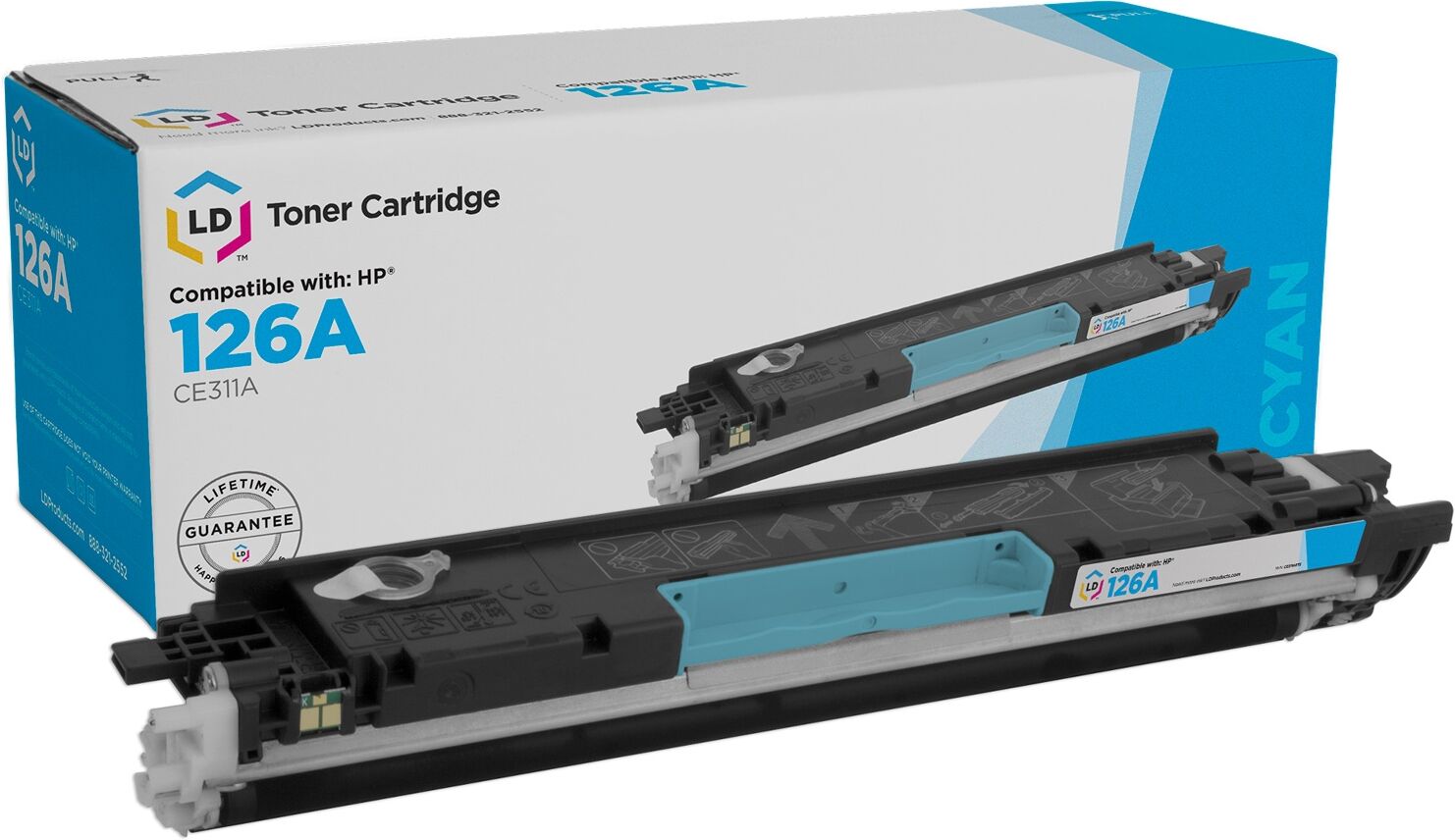 LD Products HP 126A Laser - Cyan