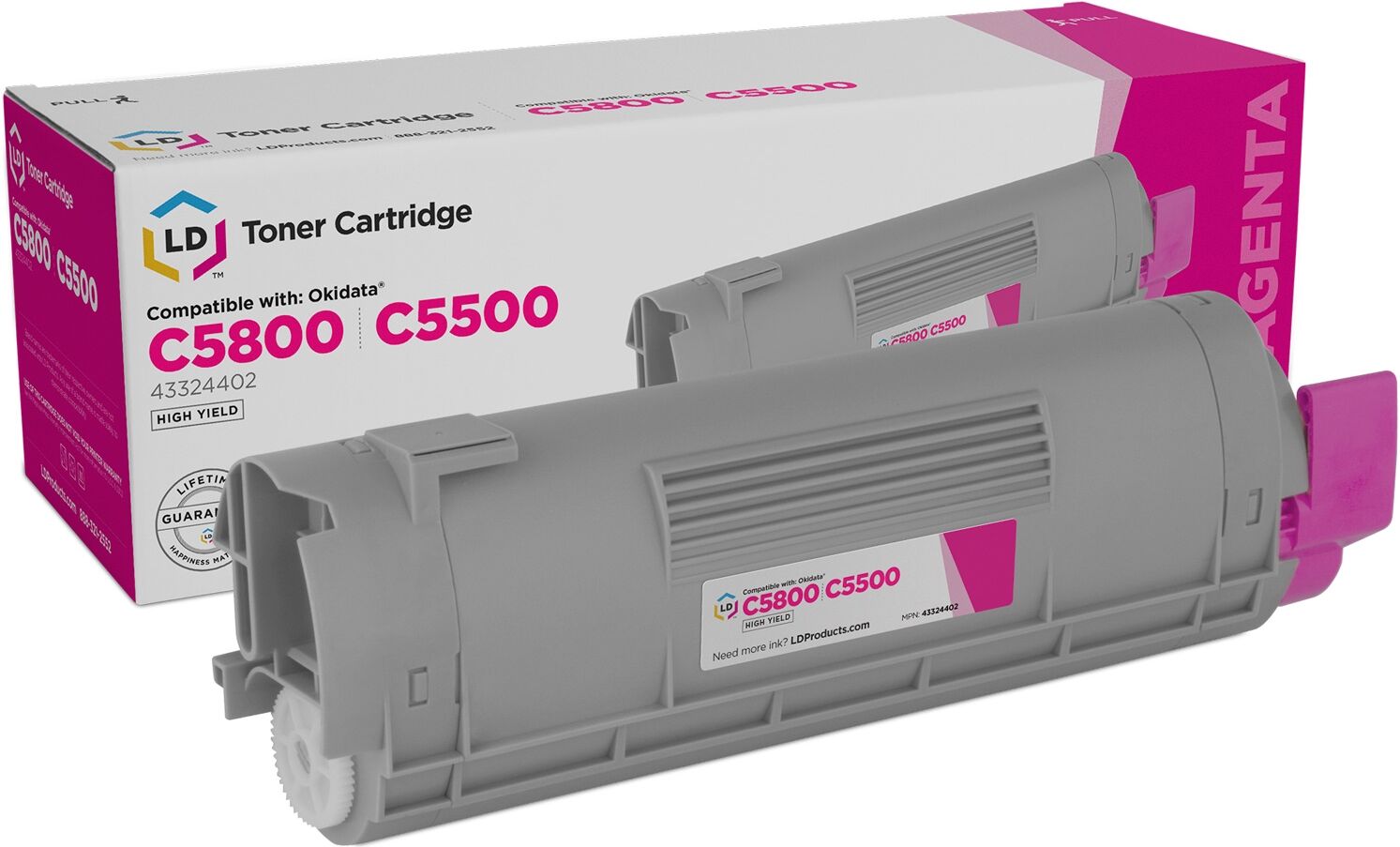 LD Products Okidata Type C8 Laser - Magenta