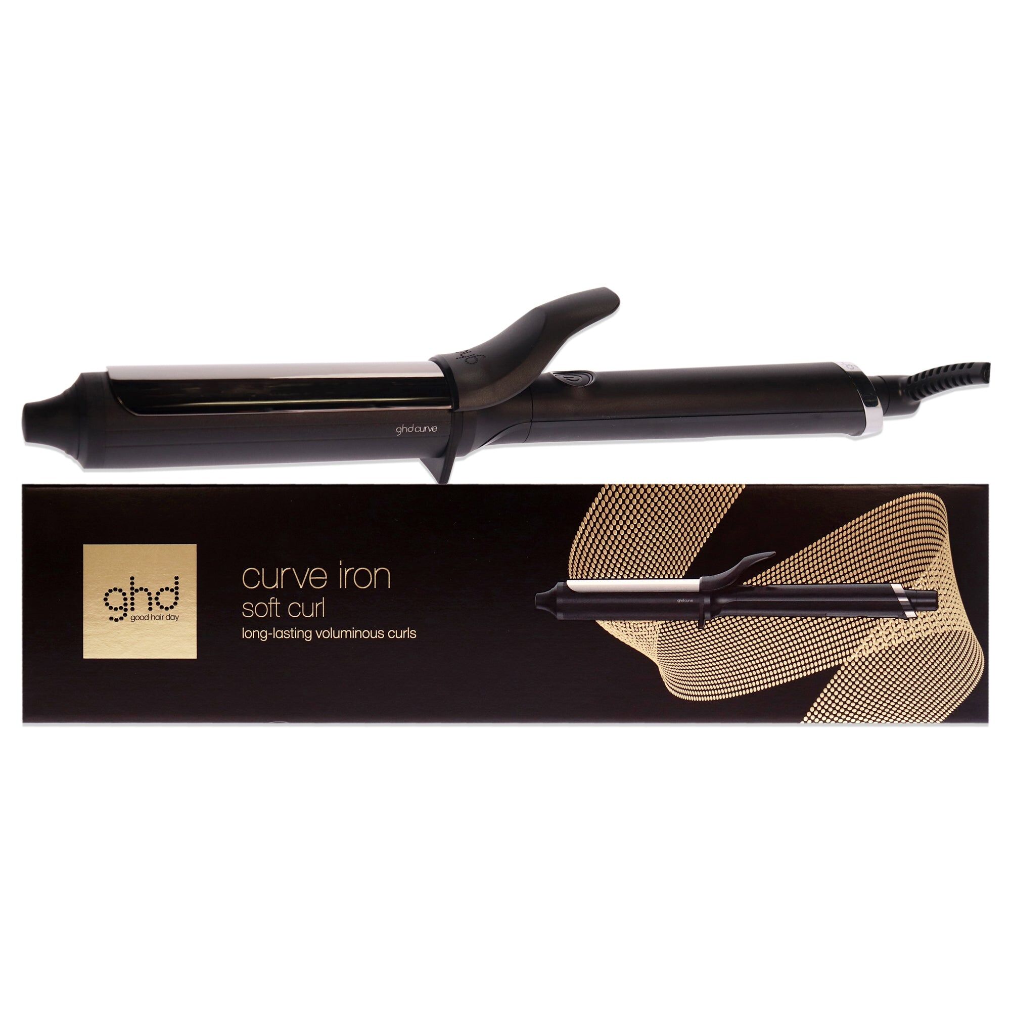 Curve Soft Curl Iron - CLT322 Black by GHD for Unisex - 1.25 Inch Curling Iron Small unisex