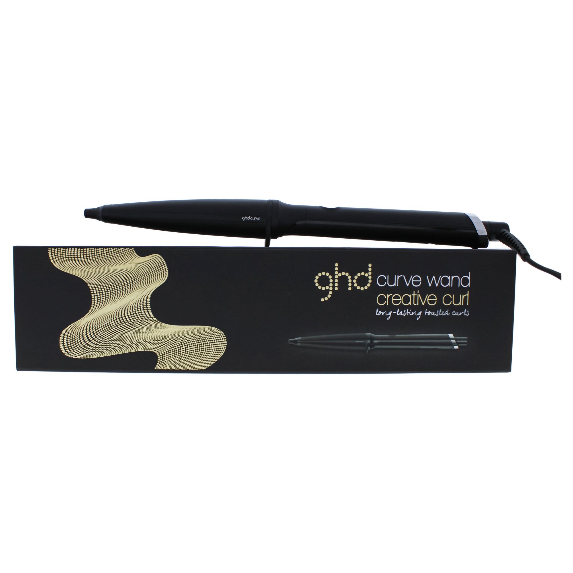 Curve Creative Curl Wand - Model CTWA22 - Black by GHD for Unisex - 1 Inch Curling Iron One Size unisex