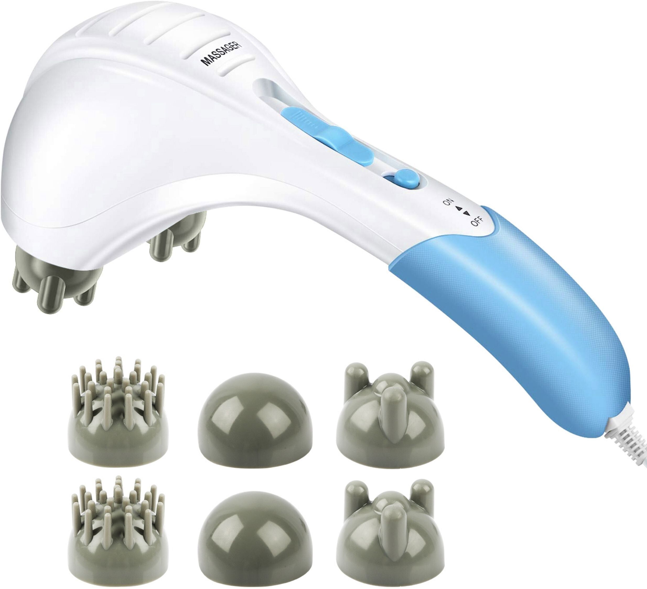 Fresh Fab Finds Handheld Percussion Massager - Double Head, Full Body Relaxation