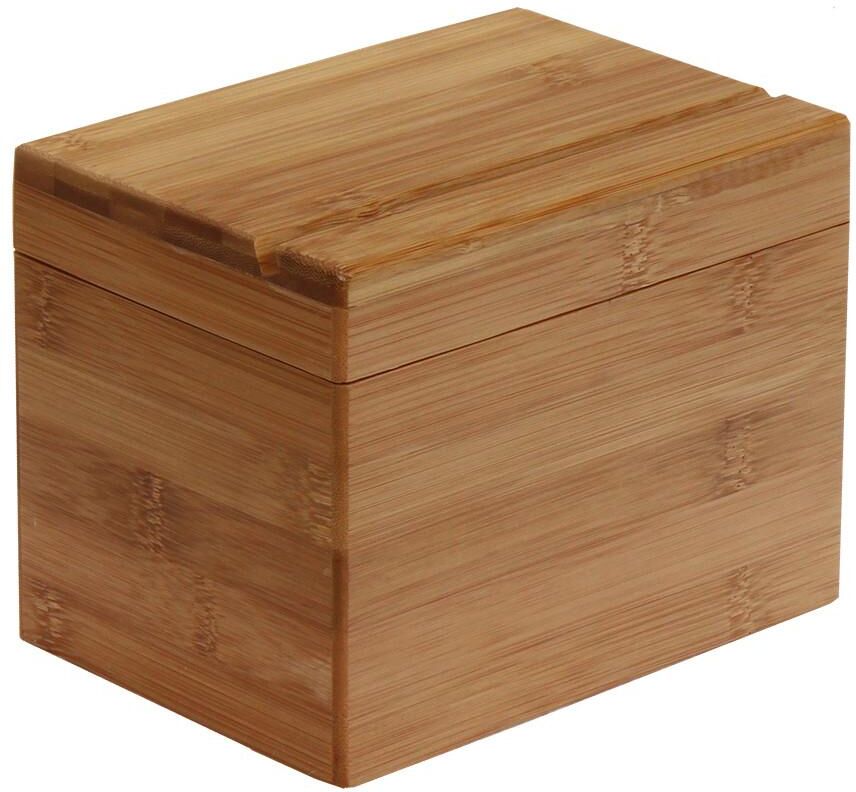 Oceanstar Bamboo Recipe Box with Divider One Size