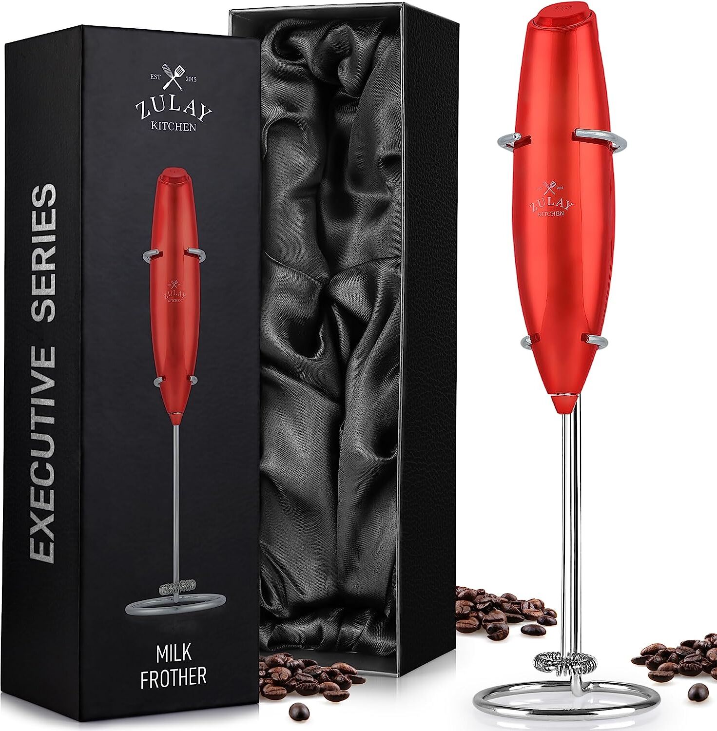 Zulay Kitchen Executive Series Ultra Premium Gift Milk Frother Deluxe