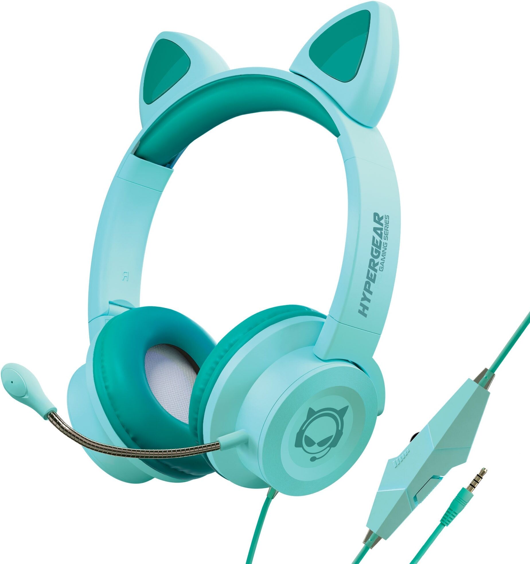 HyperGear Kombat Kitty Gaming Headset Teal