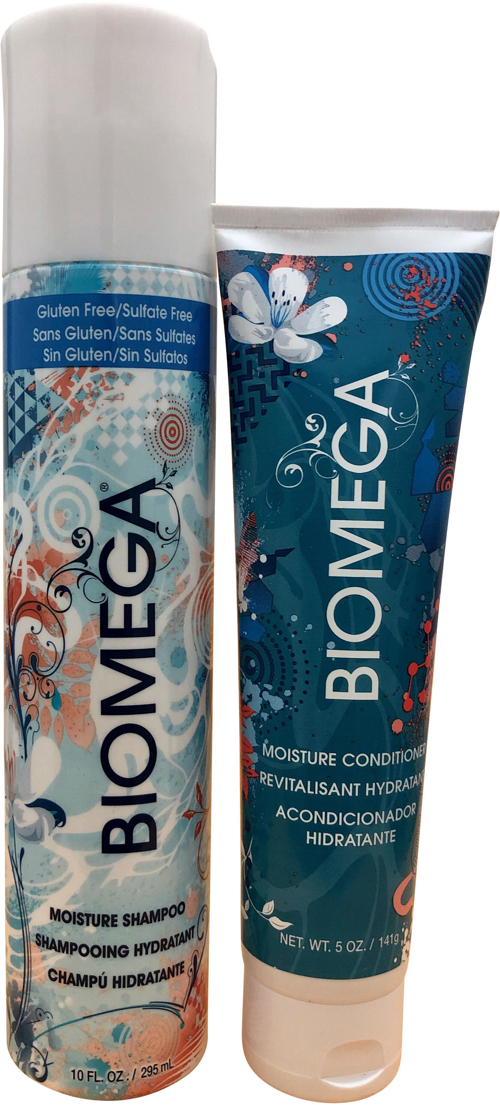 Aquage Biomega Moisture Shampoo 10 OZ & Moisture Conditioner 5 OZ One Size