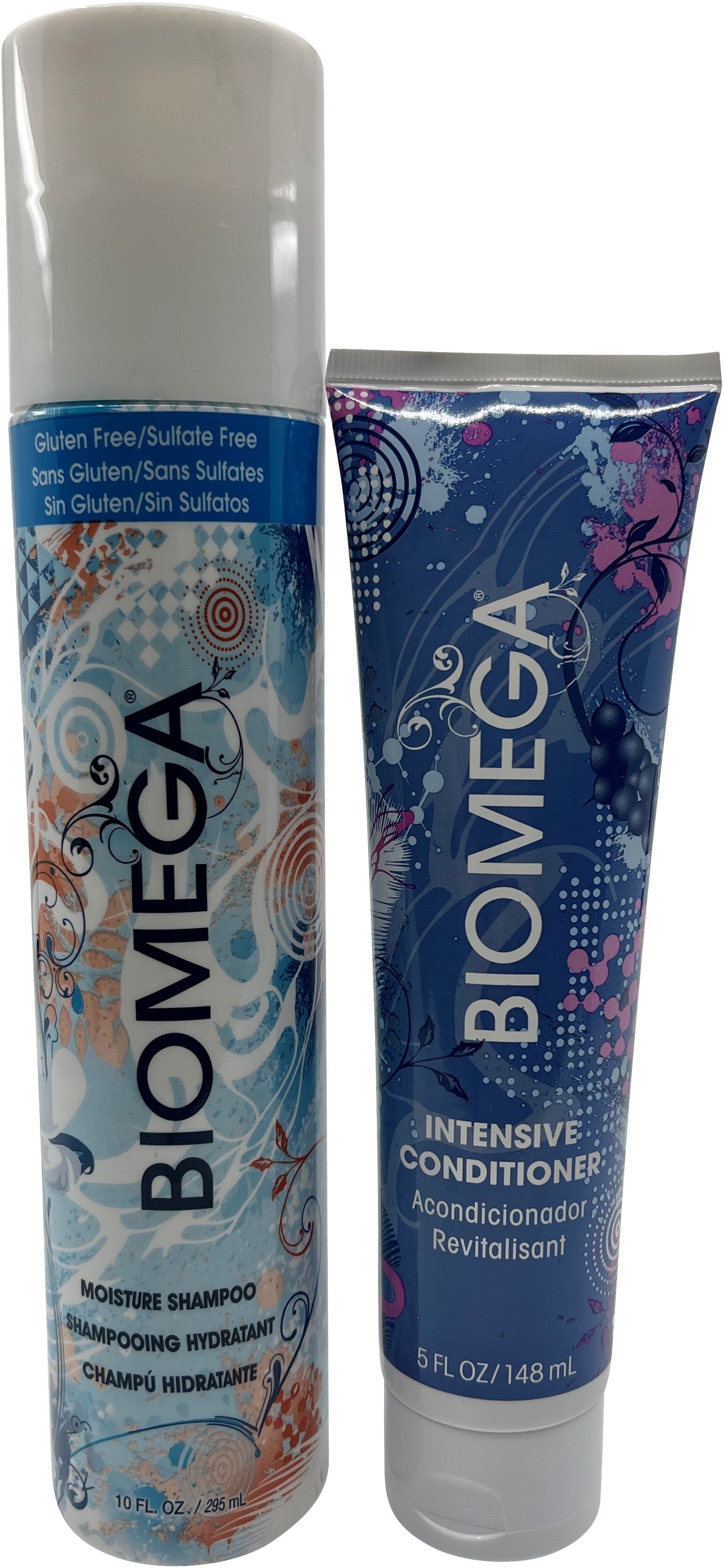 Aquage Biomega Moisture Shampoo 10 OZ & Intensive Conditioner 5 OZ One Size