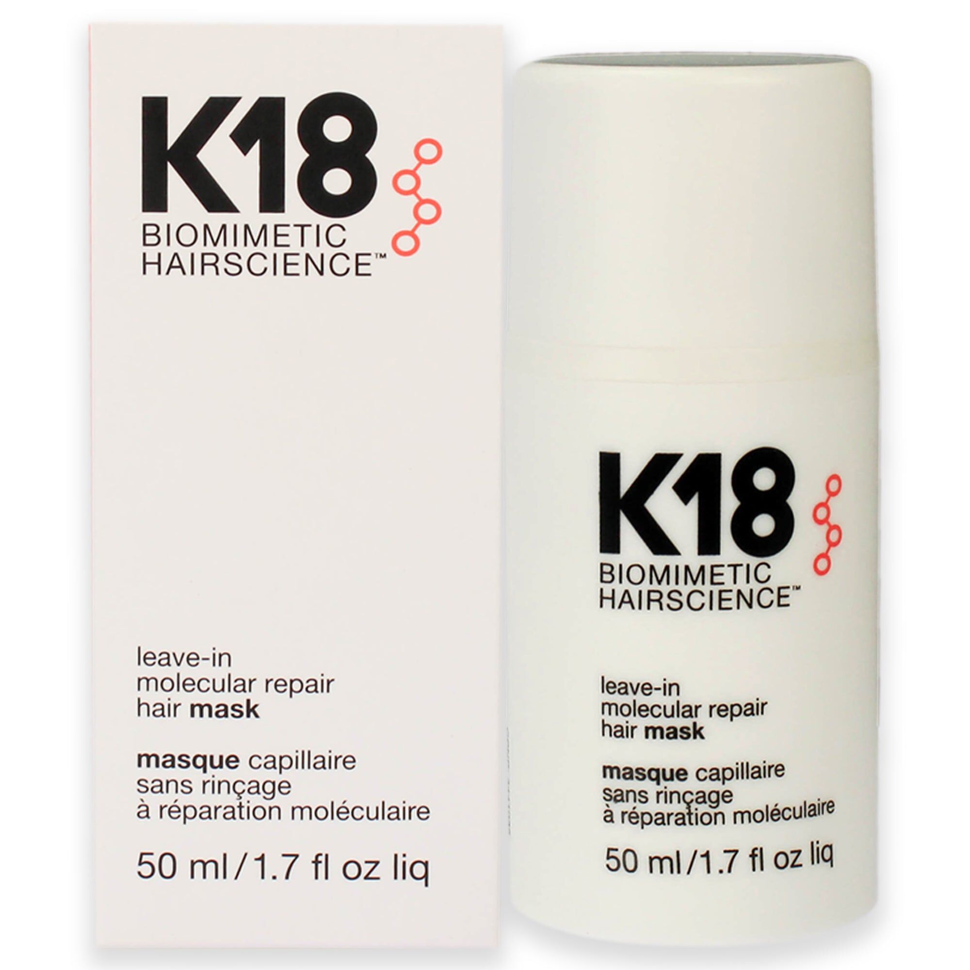 Leave-In Molecular Repair Hair Mask by K18 Hair for Unisex - 1.7 oz Masque 1.7 oz unisex