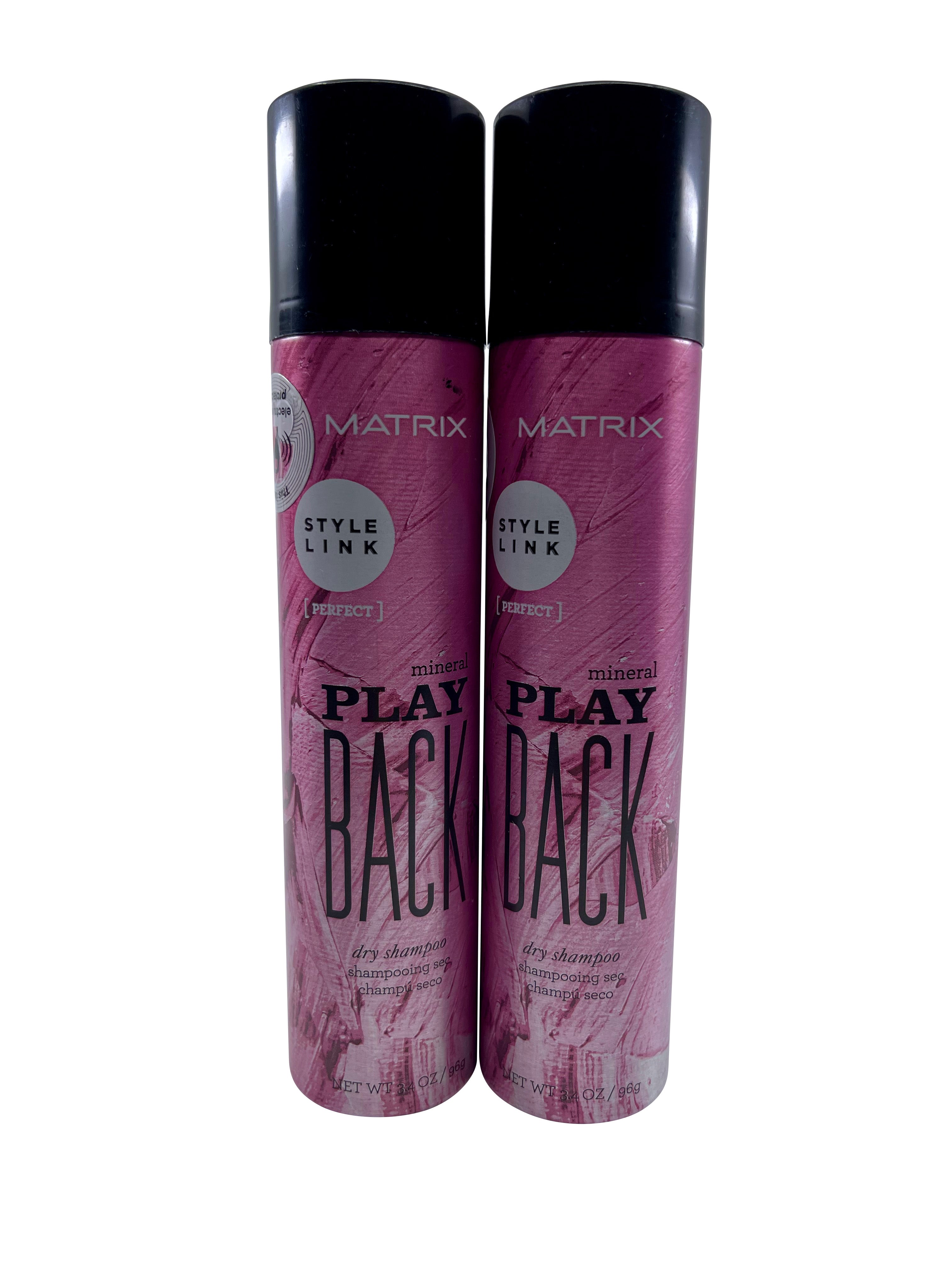 Matrix Style Link Play Back Mineral Dry Shampoo 3.4 OZ Set of 2 One Size
