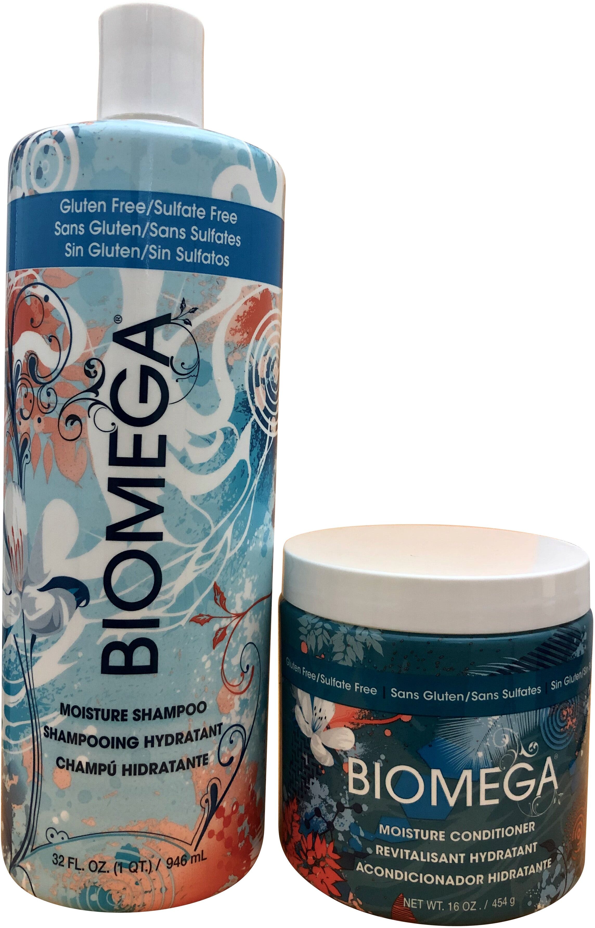 Aquage Biomega Moisture Shampoo 32 OZ & Moisture Conditioner 16 OZ One Size