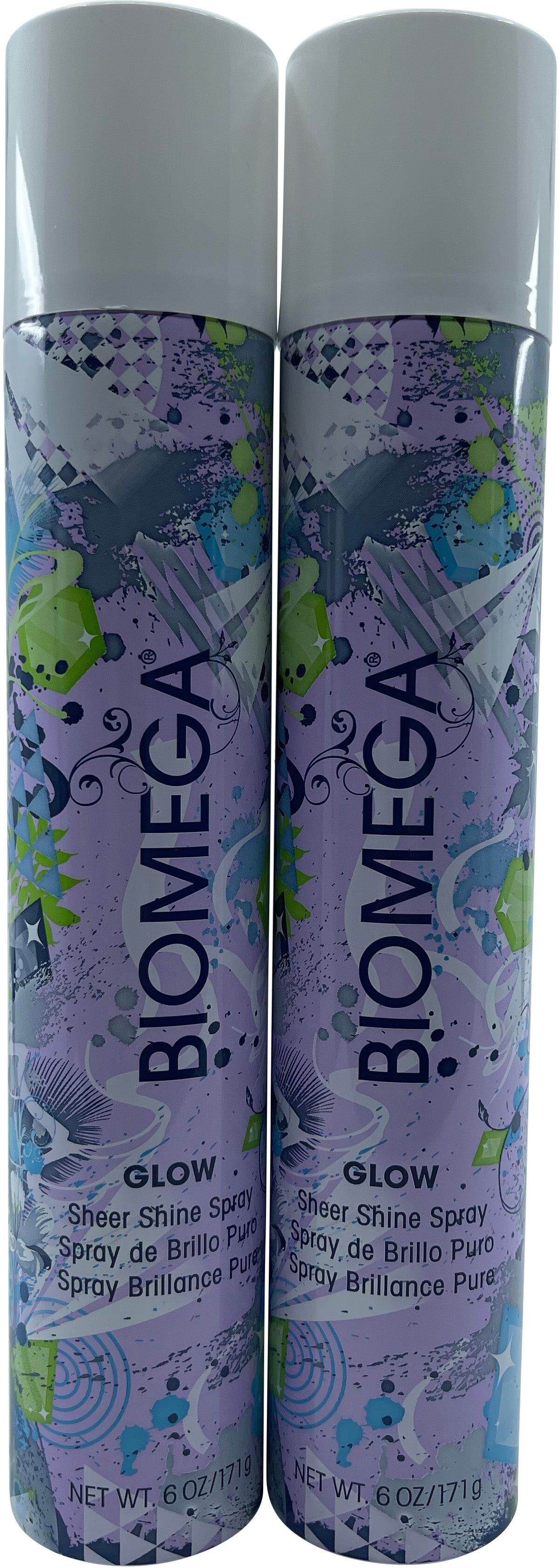 Aquage Biomega Glow Sheer Shine Spray 6 OZ Set of 2 One Size