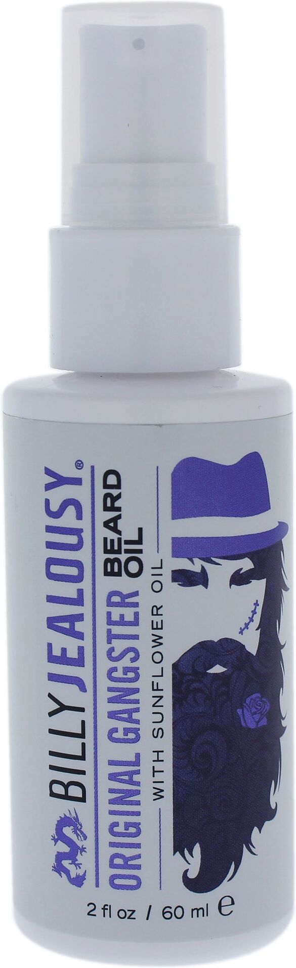 Original Gangster Beard Oil by Billy Jealousy for Men - 2 oz Oil Small male