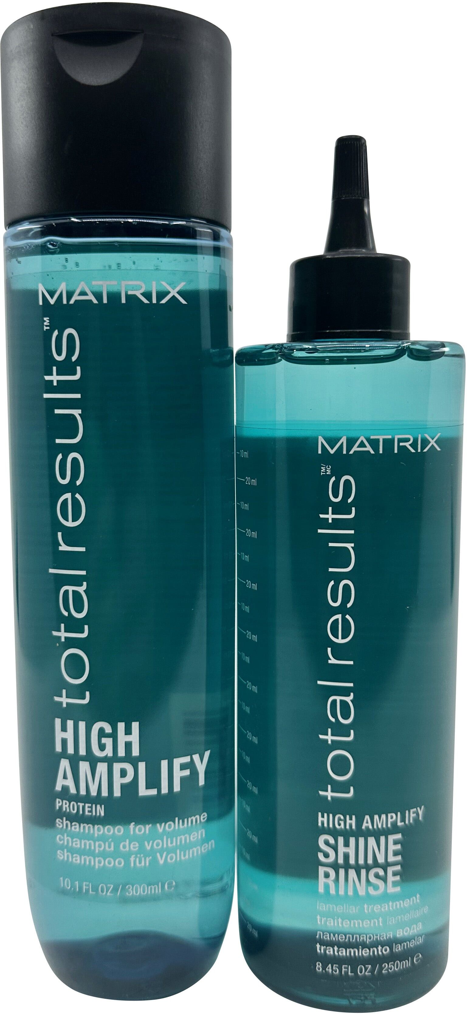 Matrix High Amplify Protein Shampoo 10.1 OZ & Shine Rinse 8.45 OZ One Size