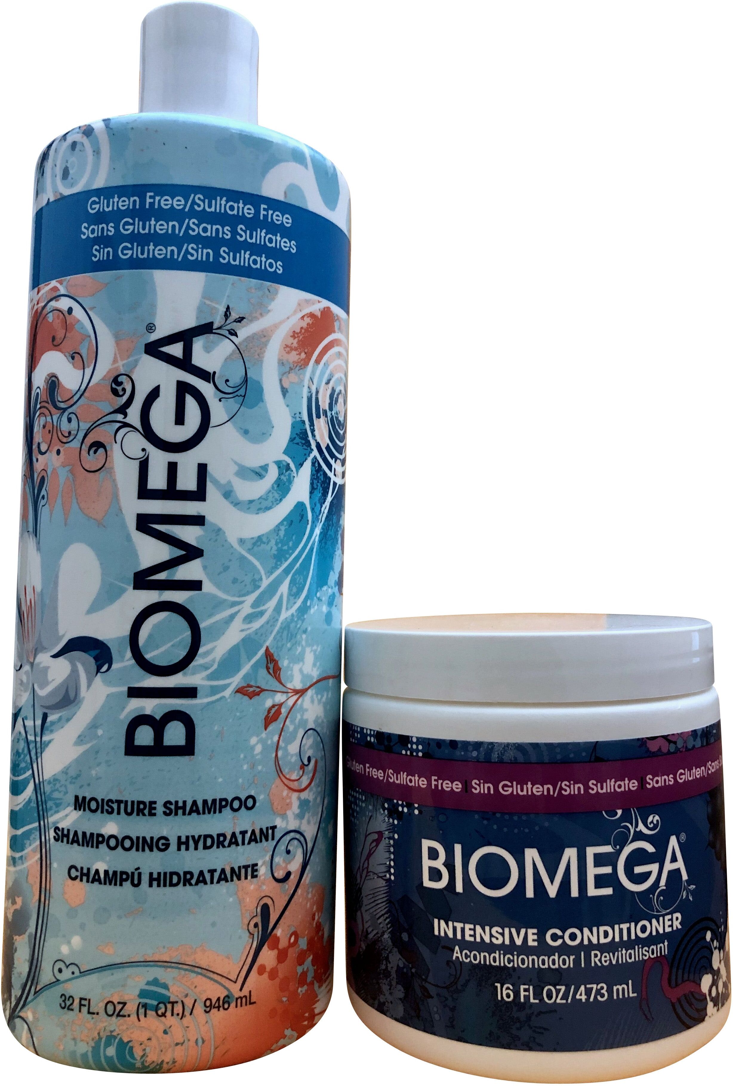 Aquage Biomega Moisture Shampoo 32 OZ & Intensive Conditioner 16 OZ One Size