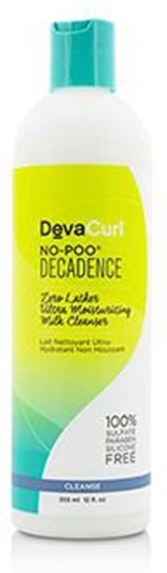 DevaCurl 207150 12 oz No-Poo Decadence, Zero Lather Ultra Moisturizing Milk Cleanser - for Super Curly Hair One Size