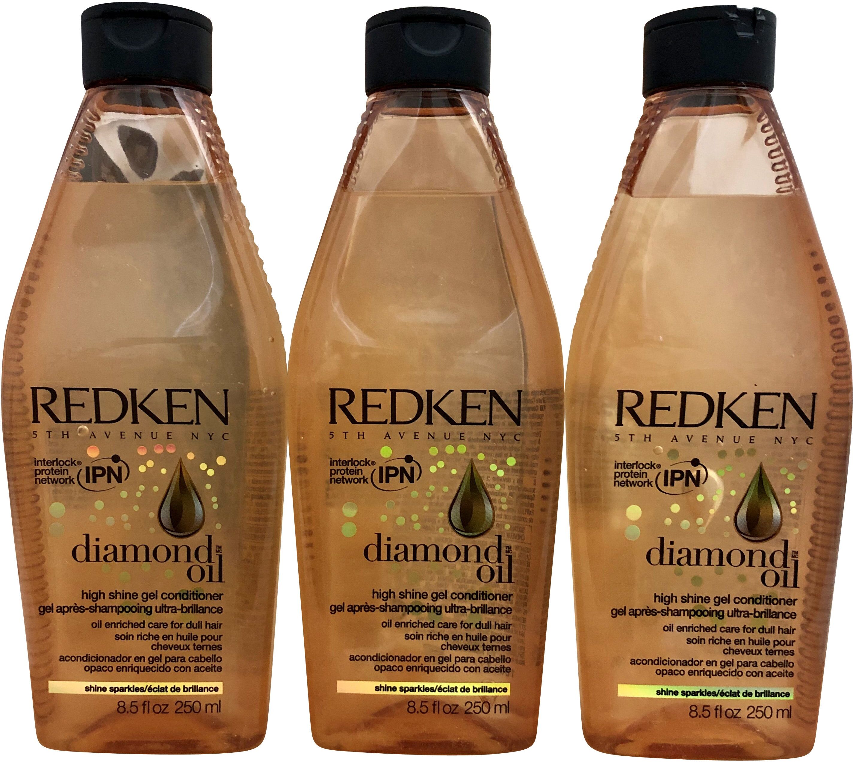 Perfume Worldwide Redken Diamond Oil High Shine Gel Conditioner 8.5 OZ Set of 3 One Size