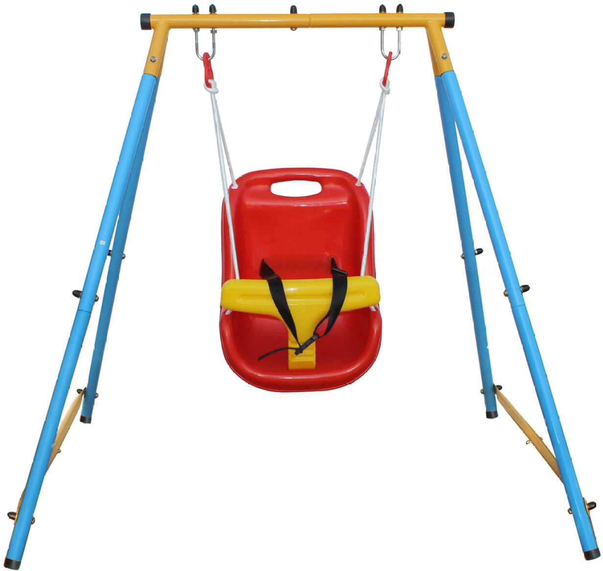 Simplie Fun Baby Toddler Indoor/Outdoor Metal Swing Set