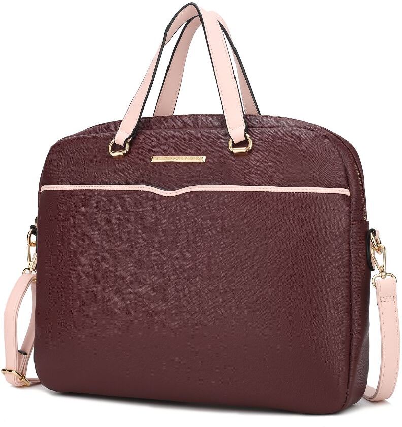 MKF Collection by Mia k. Rose Shoulder Briefcase Laptop Case female