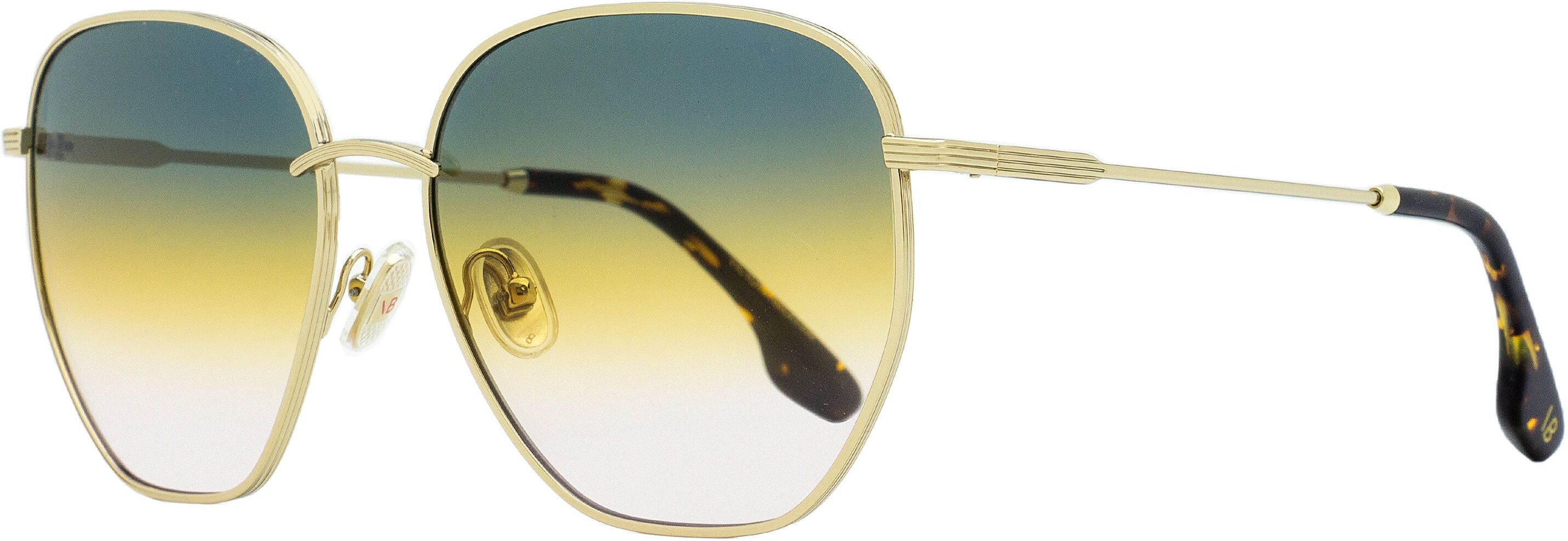 Victoria Beckham Women's Tea Cup Sunglasses VB219S 727 Gold/Tortoise 60mm female