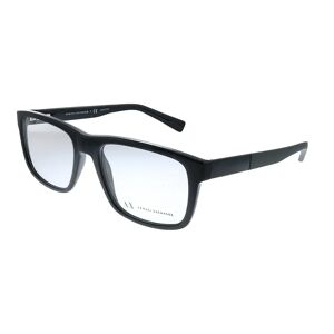 Armani Exchange  AX 3025 8178 53mm Unisex Square Sunglasses - black - Size: One Size