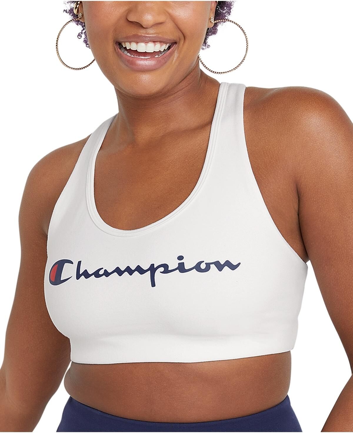 Champion Womens Moderate Impact Yoga Sports Bra XSmall female