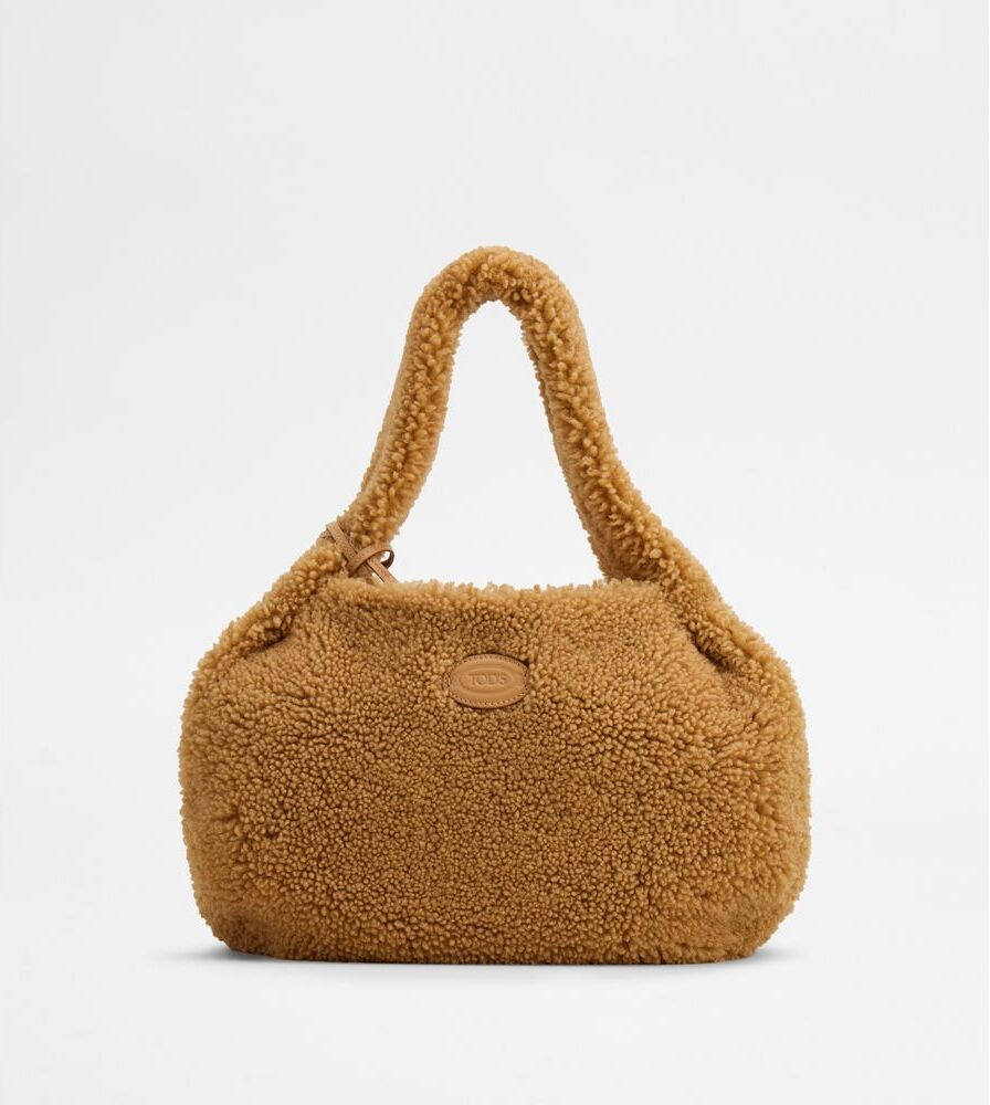 Tod's Shirt Hobo Bag in Sheepskin Small One Size female