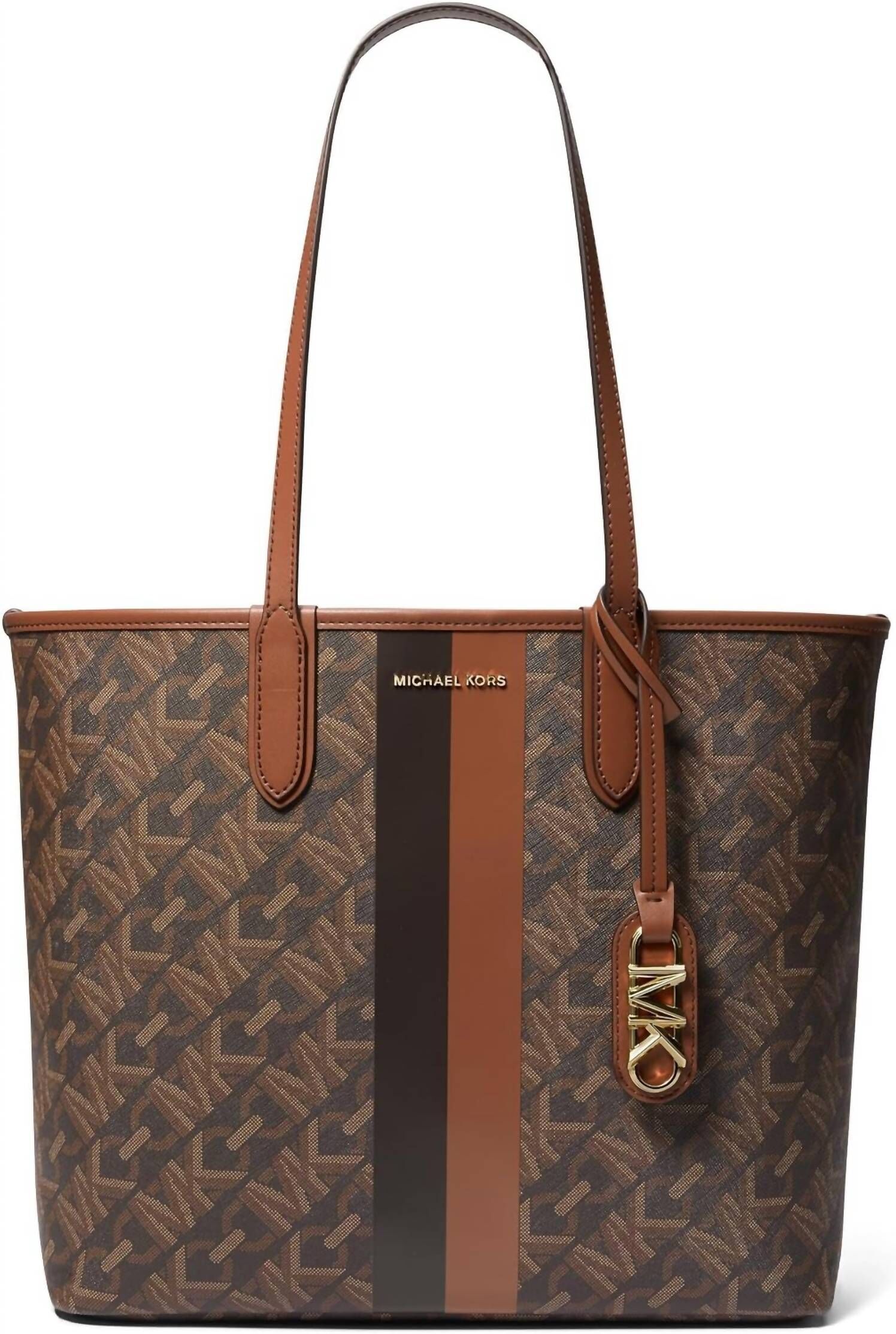 Michael Kors Eliza-Lg Ew Open Tote Bag In Brown/luggage female