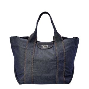 See by Chlo Laetizia Canvas & Leather Tote - blue - Size: Large