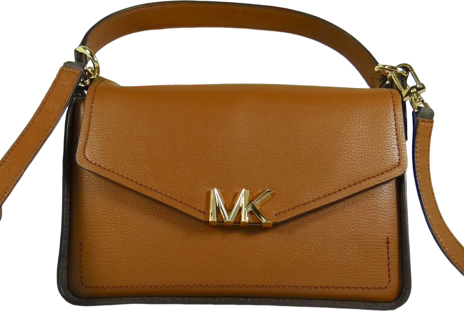 Michael Kors Sylvia Luggage Leather Convertible Shoulder Crossbody Bag female