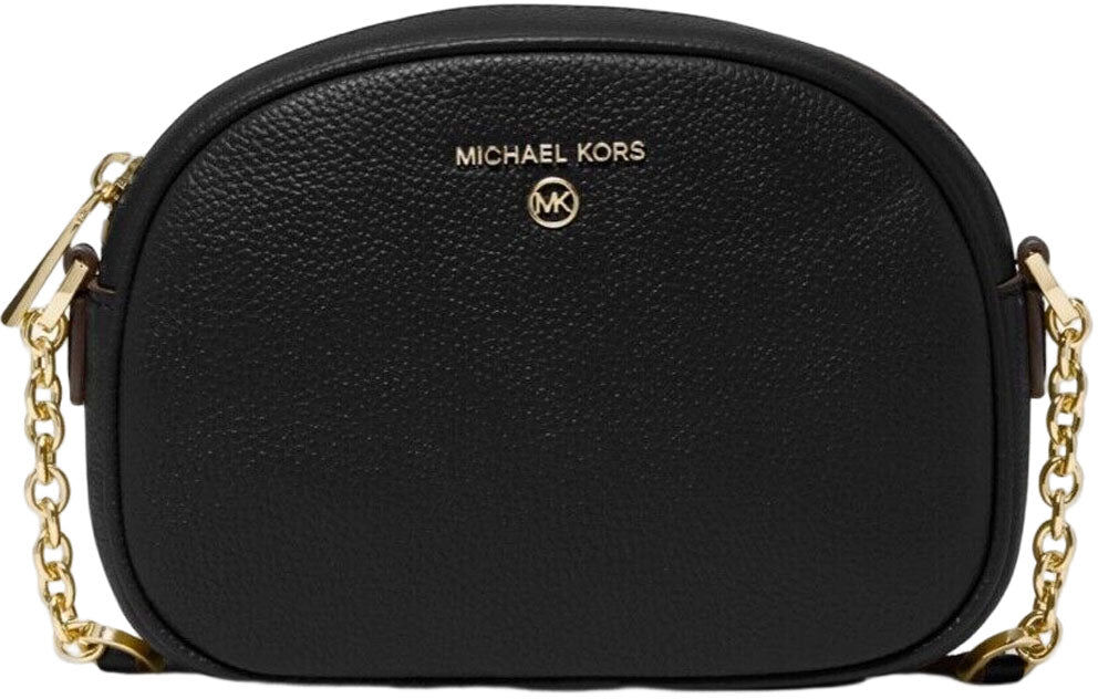 Michael Kors Jet Set Charm Small ebbled Leather Oval Camera Crossbody Bag female