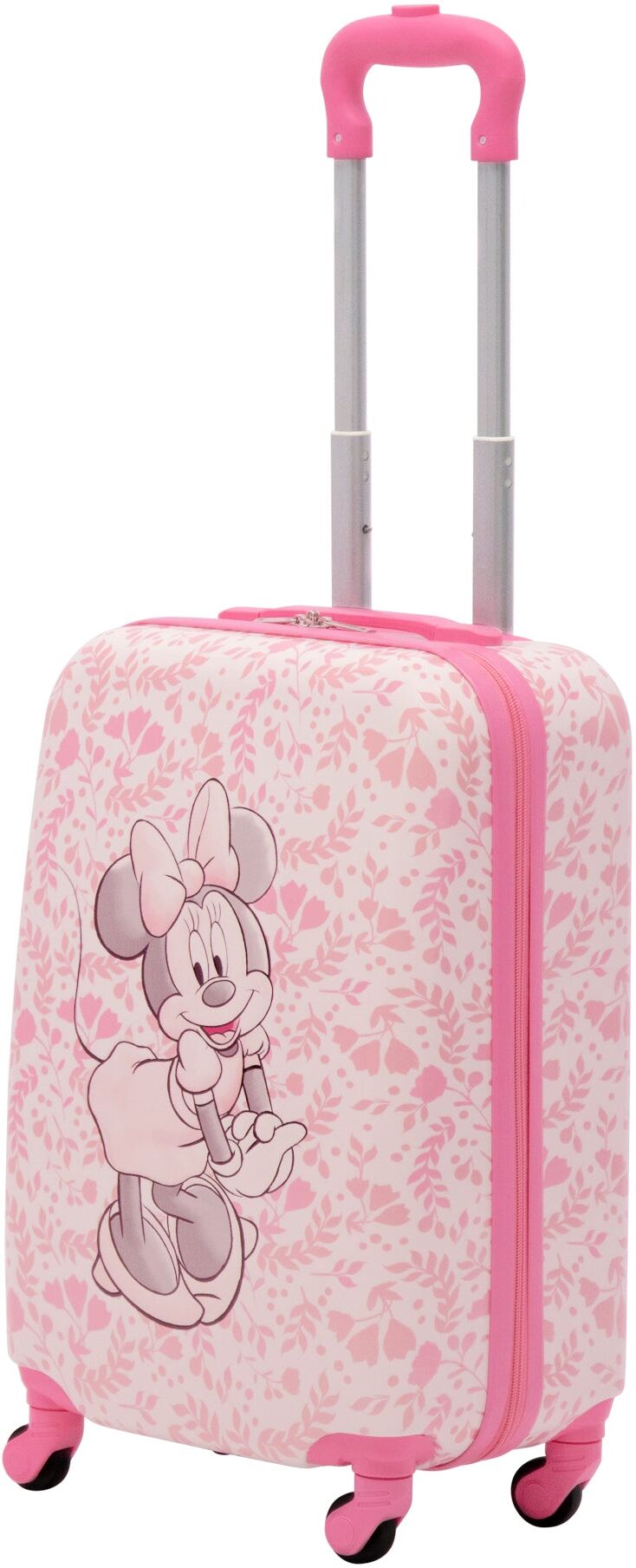 Disney Ful Minnie Mouse Pose with floral background kids 21 inch luggage One Size