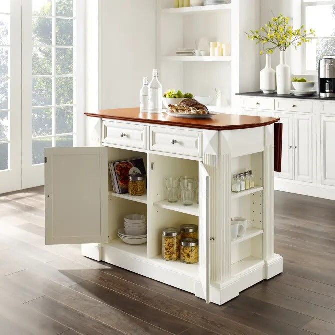 Crosley Furniture Drop Leaf Kitchen Island/breakfast Bar