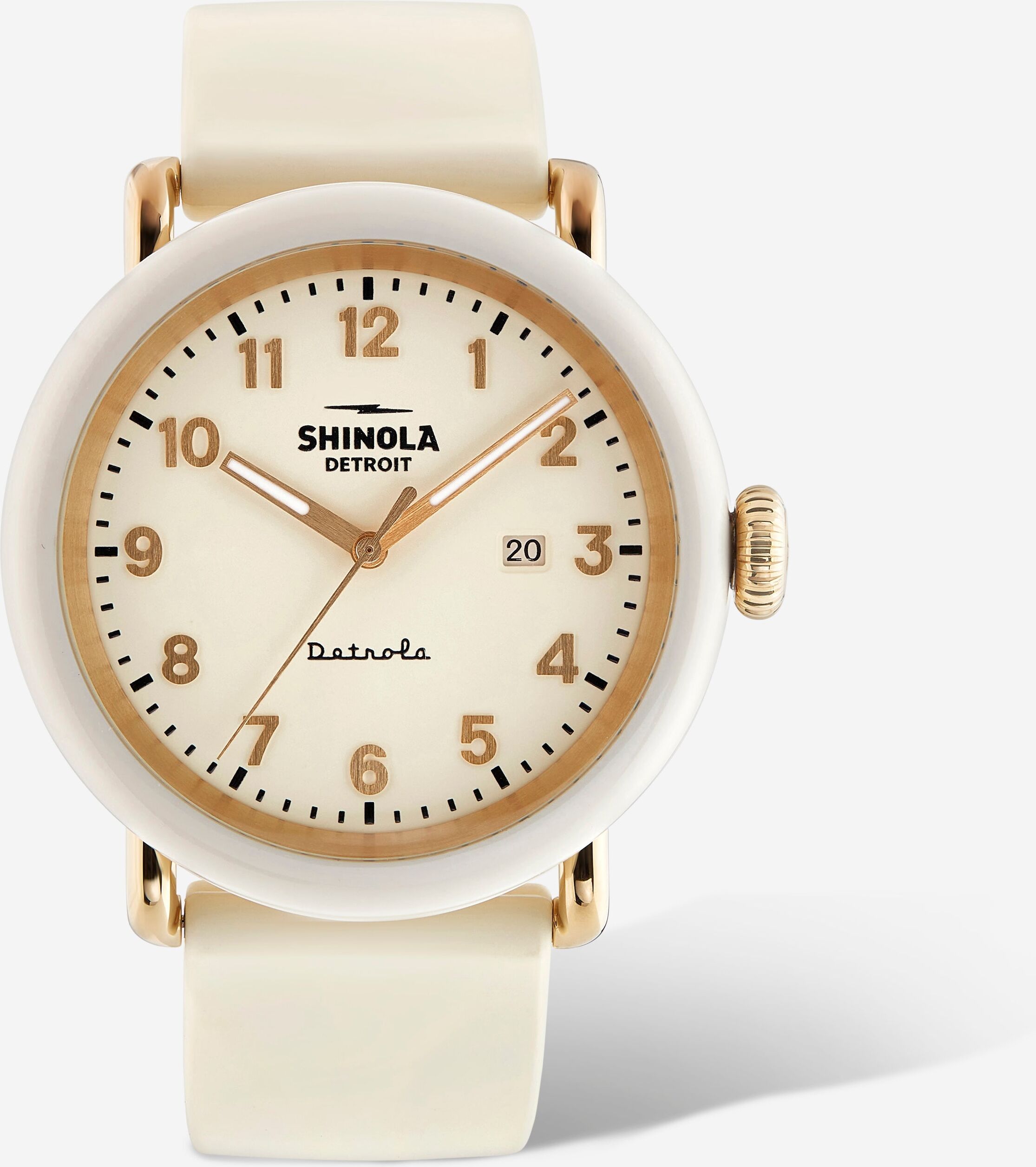 Shinola Detrola Unisex Au Yeah S0120194497 Cream Watch 43mm Case unisex