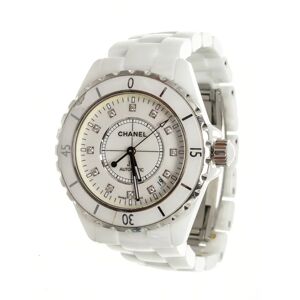 Chanel White Ceramic Watch - white