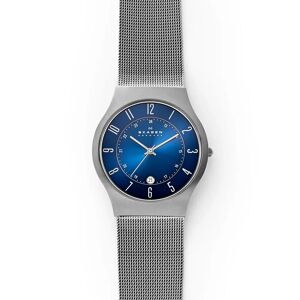 Skagen Men's Sundby Titanium, Three-Hand Date Charcoal Watch - grey