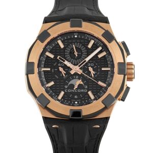 Non Branded concord Concord C1 Perpetual Calendar Chronograph Rose Gold Watch 01.6.52.1086 - gold - Size: fits 8" wrist