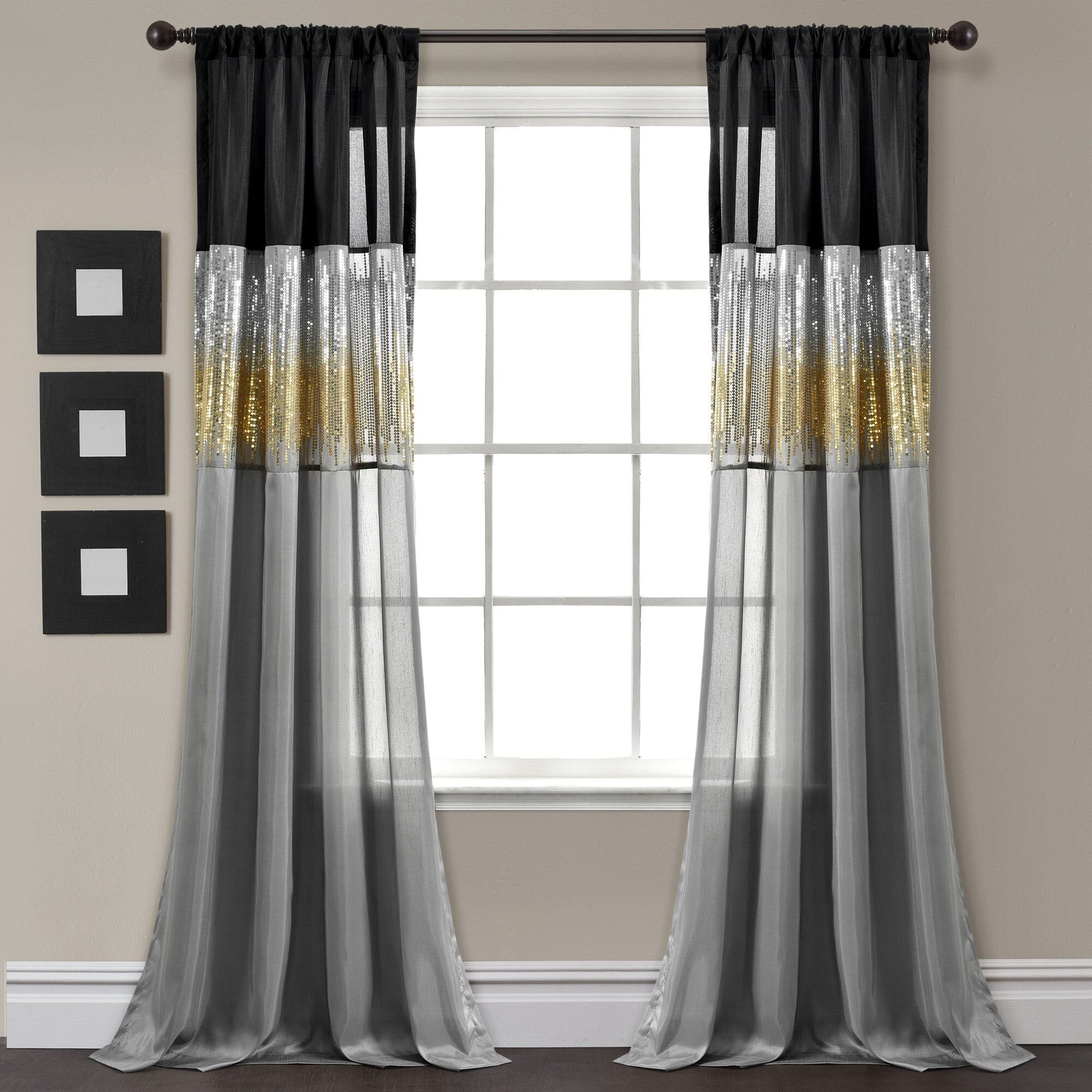 Lush Decor Night Sky Window Curtain Panel