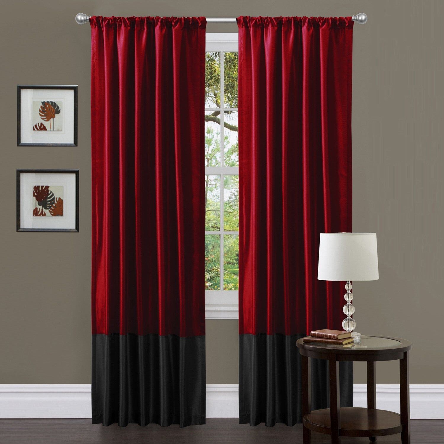 Lush Decor Milione Fiori Window Curtain Pair