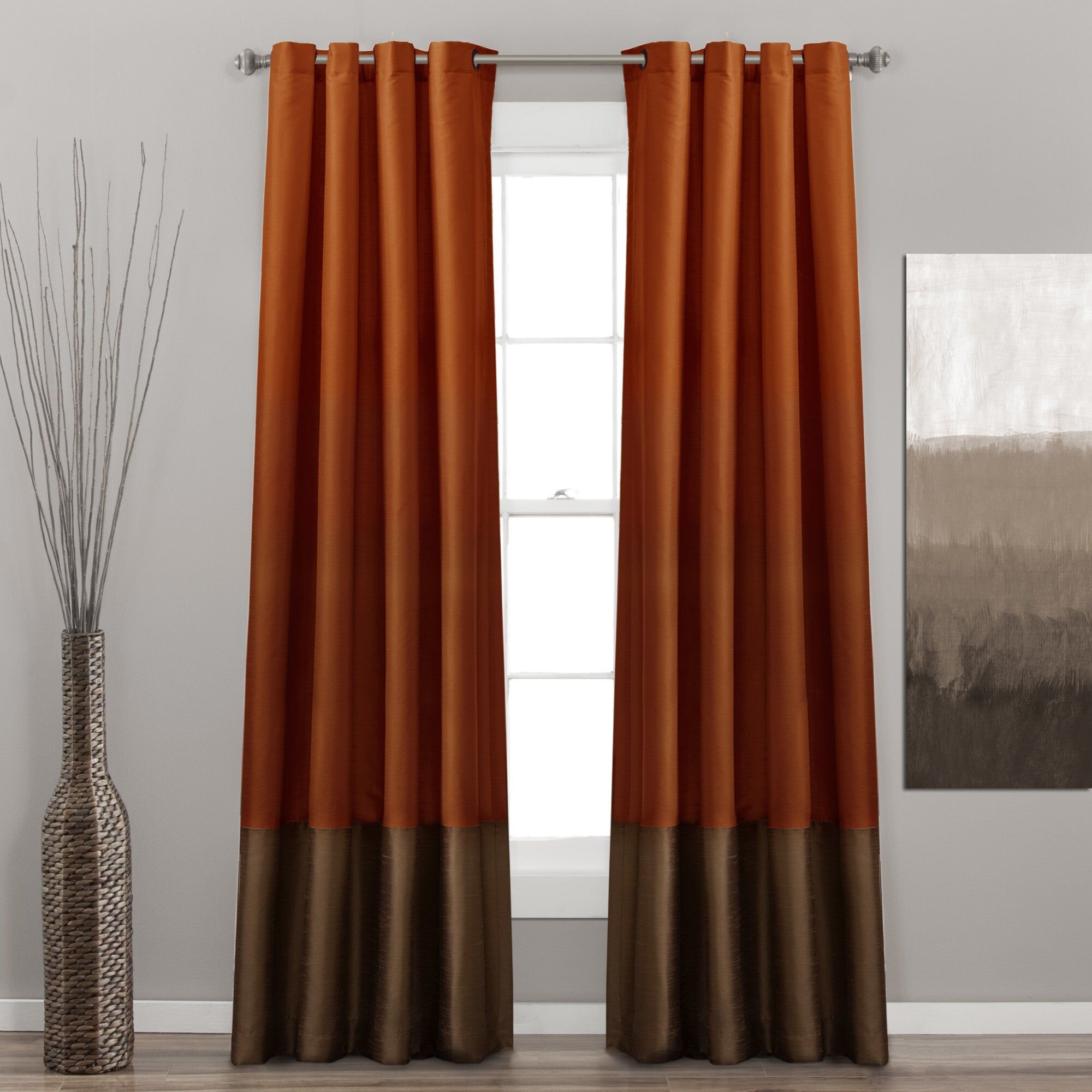 Lush Decor Prima Grommet Window Curtain Panel Set