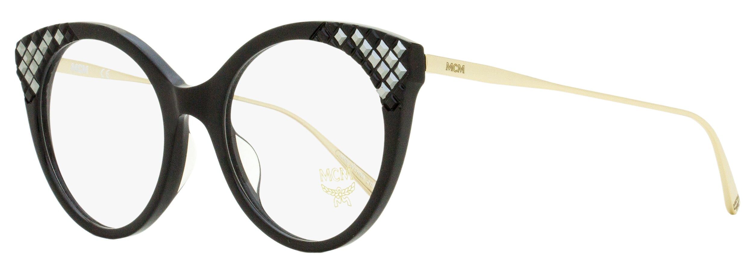 MCM Women's Oval Eyeglasses MCM2698R 001 Black/Gold 53mm female