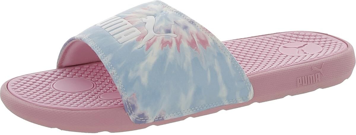 Puma Cool Cat Twist Jr Girls Tie-Dye Slip-On Pool Slides US 4 Big Kid female