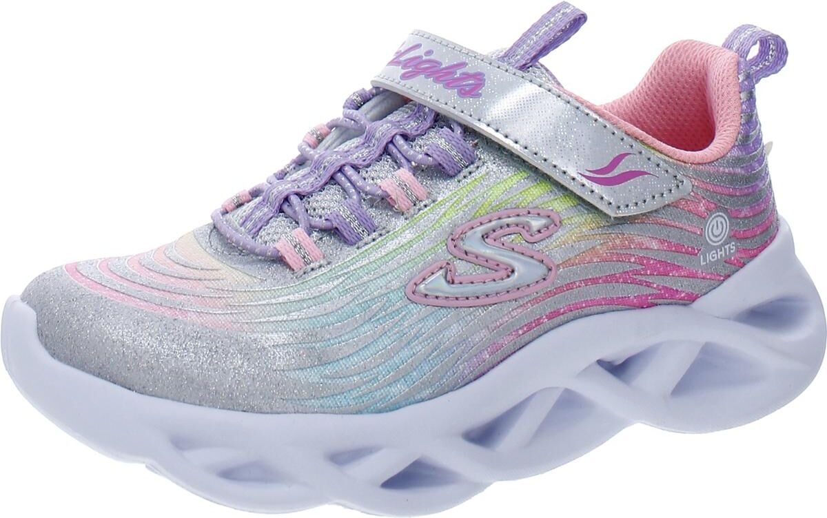 Skechers Mystical Bliss Girls Glitter Slip On Light-Up Shoes US 3 Little Kid female