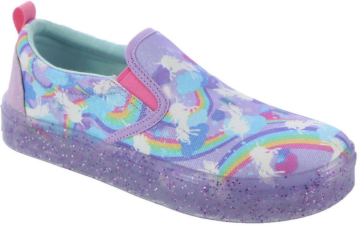 Skechers Marley Lights Girls Glitter Slip On Light-Up Shoes US 12.5 Little Kid female