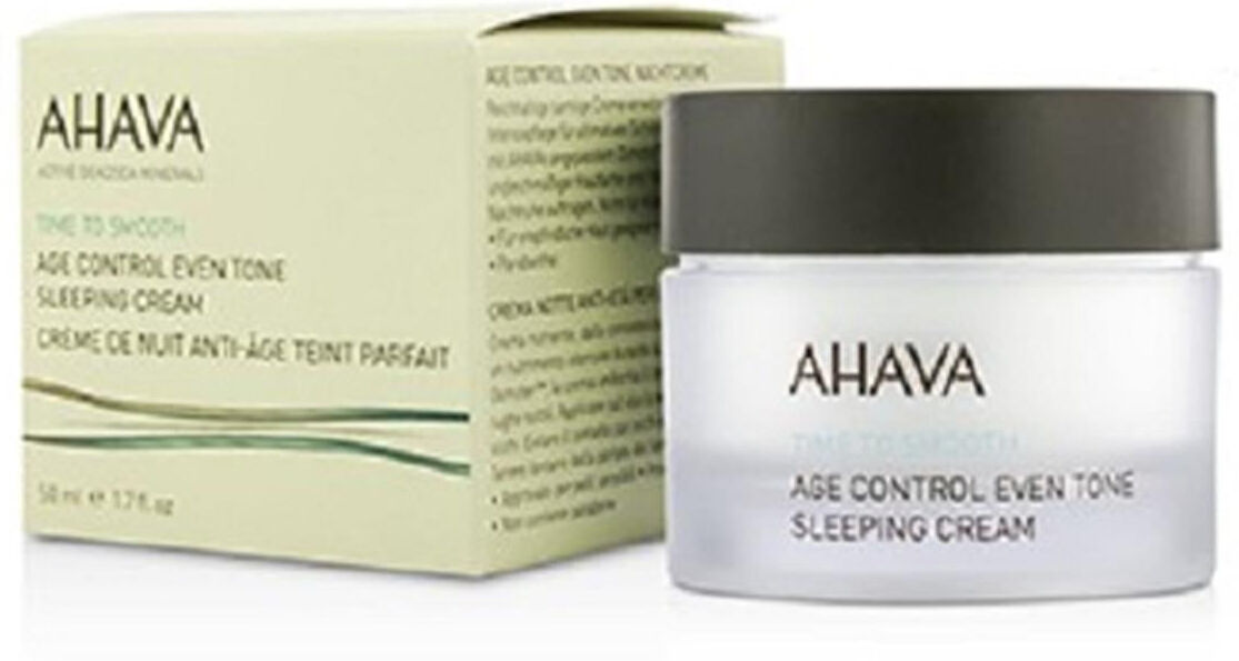 Ahava 185755 Time to Smooth Age Control Even Tone Sleeping Cream, 50 ml-1.7 oz One Size