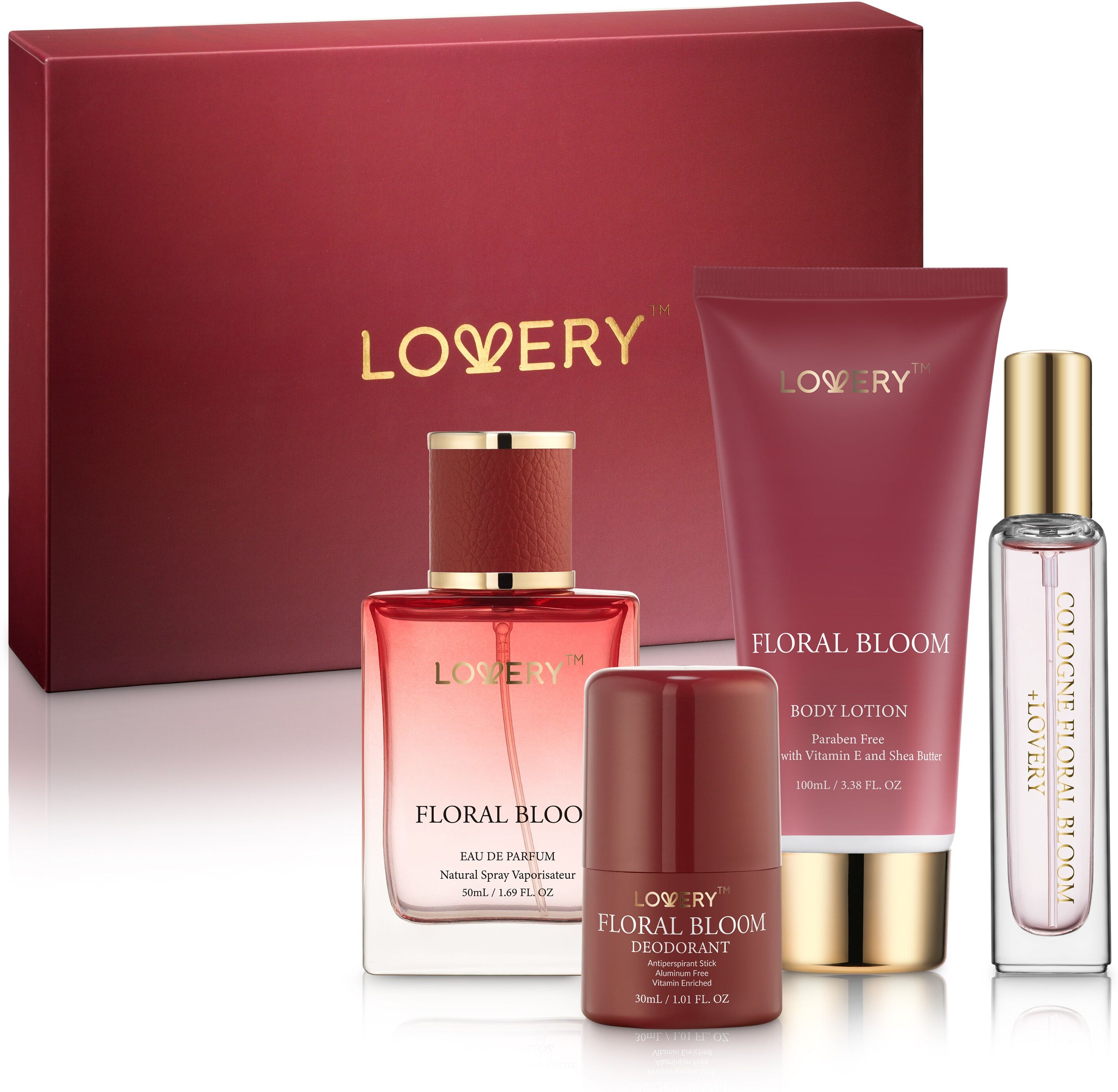 Lovery Floral Bloom Perfume Gift Set, 5-Pc. Bath and Body Care female